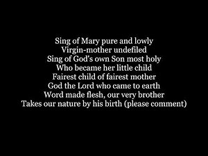 SING OF MARY Hymn Lyrics Words trending Immaculate Conception Assumption Christmas sing along song