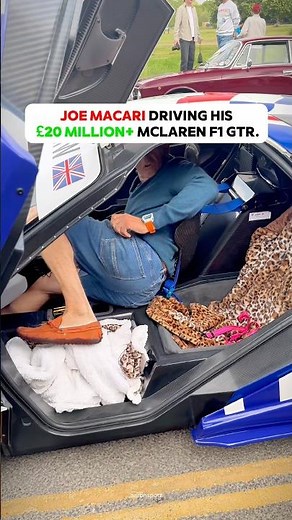 Joe Macari driving a very rare exotic car The Mclaren F1 GTR. 😍