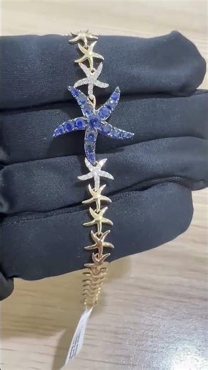 Island Vibes! ⭐️ Stunning Sapphire & Diamond Starfish Link Bracelet | Kay's Fine Jewelry 🌊✨