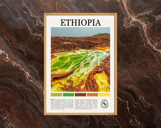 Ethiopia Poster: Danakil Depression Poster, Ethiopia Print, Ethiopia Paint, Ethiopia Photo, Ethiopia Wall Art, Ethiopia Travel Poster - Etsy