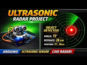 Ultrasonic Radar System Using Arduino | Real-Time Radar GUI with Object Detection
