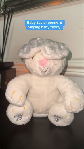 Cute Baby Easter Teddy with Peekaboo Fun