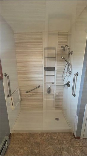 TUB-TO-SHOWER REMODEL | La Veta LuxStone Upgrade