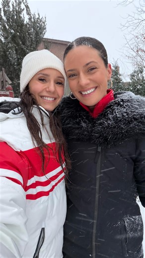 Nina Dobrev on Instagram: "hanging out with my little snowmen ☃️"