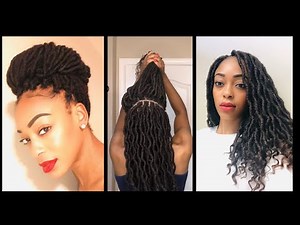 Half Up-Half Down + High Ponytail CROCHET BRAID PATTERN | NO LEAVE-OUT | ft. Outre Wavy Bahama Locs