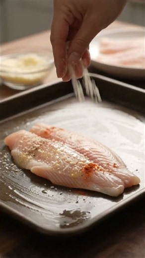 Parmesan Baked Tilapia 😋🤤😋🤤 #viral #ai #food #shorts #fyp