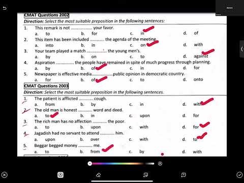 CMAT Verbal Ability | Preposition MCQs & Rules | Important Questions | TU BBA/BBM Entrance Prep