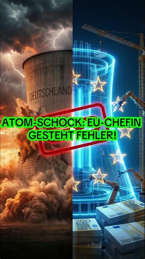 Der Atom-Hammer: von der Leyen gesteht Fehler in der Energiepolitik