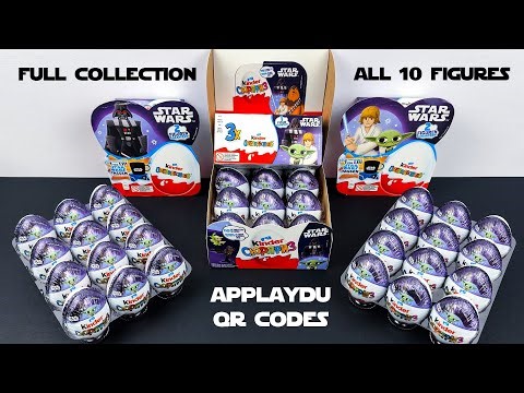 Star Wars Kinder Surprise Eggs 2025/2026 ASMR Unboxing! Full Collection with all Applaydu QR Codes!