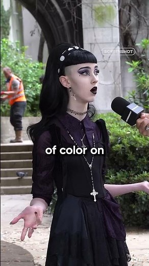 Goths and Emos aren’t the same thing! #goth #emo #publicinterview