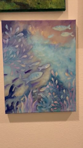 Original Hand-painted Ocean Fish Canvas Art, Dreamy Underwater Sea Life Painting - Etsy