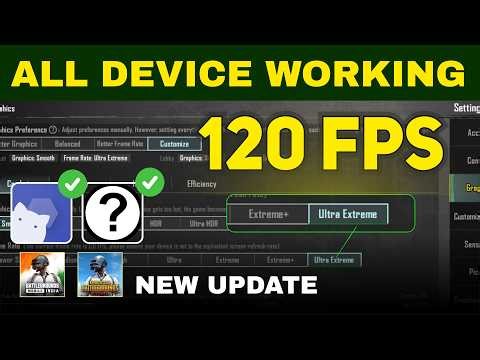 120 Fps In Pubg & Bgmi – All Device Working 100% | 4.3 UPDATE | Fps Unlocker