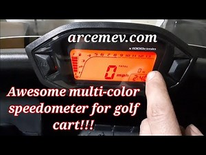 Samdo Universal Speedometer Golf Cart Install