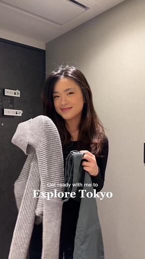 Get ready with me to explore Tokyo — all the Japanese girlies were in Skirts so I threw my maxi cargo skirt from Shopee on today 🤪 #winterfashion #outfitideas #sgfashion