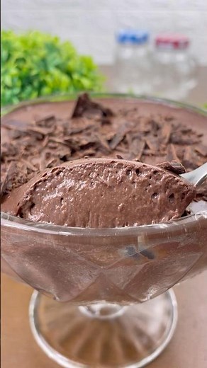 Protein chocolate mousse without milk and sugar #healthyrecipe #recipeforweightloss #recipe