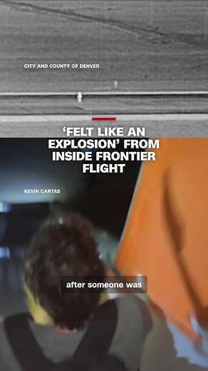 A passenger on a Frontier Airlines flight that struck and killed a person at Denver International Airport told CNN the incident “felt like an explosion.” #cnn #news #aviation