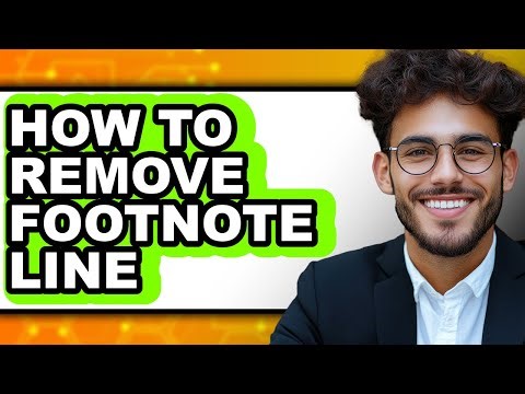 How to Remove Footnote Line (easy Method)