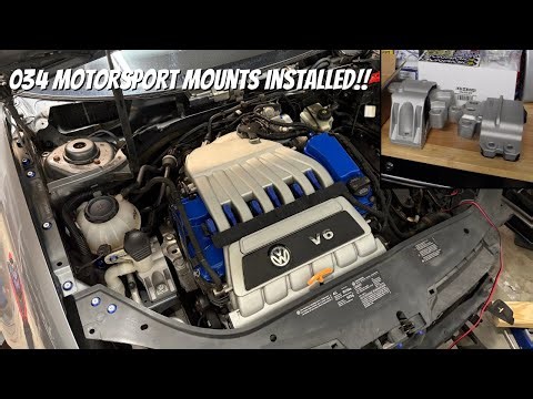 Mk5 R32 - 034 Motorsport Engine Mounts Installed