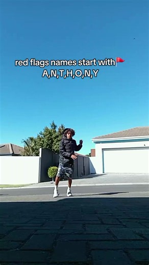 Red flags names start with ANTHONY
