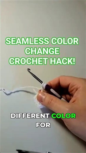 MY SEAMLESS COLOR CHANGE HACK FOR GRANNY SQUARES! #diy #crochet