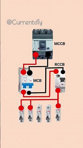 How to MCCB _ MCB _ RCCB Connection simple way...
