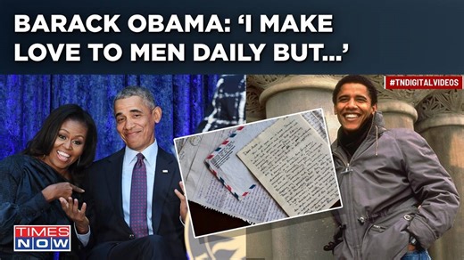 Former US President Barack Obama’s Love Letter To Ex Reveals Dark Fantasy: 'I Make Love To Men Daily, But…’