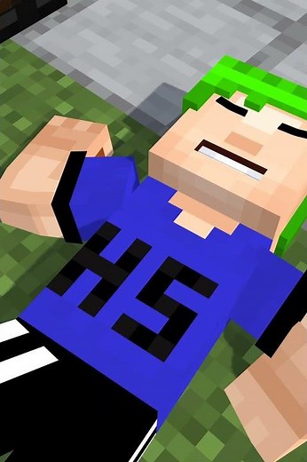 MCSM SHORTS: Huesos tries to hit Axel 😂😂 #minecraftstorymodeanimation #MCSM