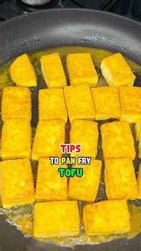 How to pan fry tofu - No sticking, No oil splatter!