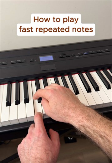 Mastering Fast Repeated Notes on Piano