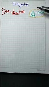 Integral | Basic rules of integration | ∫(4θ-2/secθ)dθ