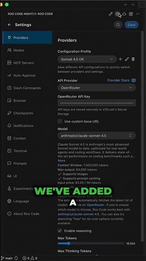 Search Settings In Roo Code