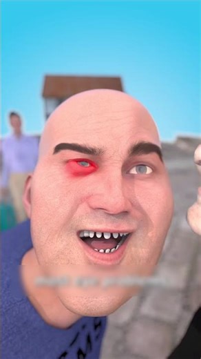 Funny 3D Animation | Man with Red Eye 👁️