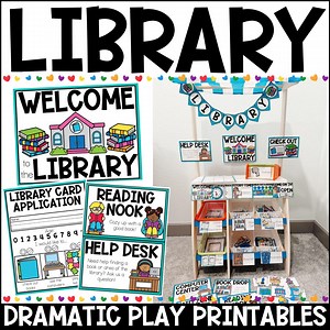 Library Dramatic Play Printables: Librarian Role Play Activities - Kindergarten, Preschool, Toddlers & Homeschool (PDF Download) - Etsy Canada