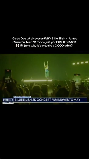 Por qué se ha retrasado la película 3D de Billie Eilish y James Cameron