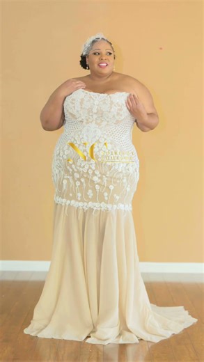 Your perfect plus size wedding dress by Ndiritzy #bridal #weddingdress #ndiritzy #fyp #weddingattire
