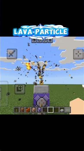 Lava Particle Minecraft bedrock #shorts