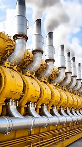 Multi-cylinder industrial gas engine | Mechanical Engineering