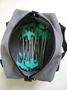 [Hot Item] 35 Roots Pack Strong Iron Zinc Plating Screw Spiral Tent Peg Stakes Nail Outdoor Camping Awning Trip