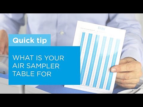 What you need the Feller table for, which is supplied with MAS-100 air samplers