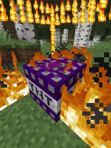 TNTで一瞬露天掘り！マインクラフト爆発シーン