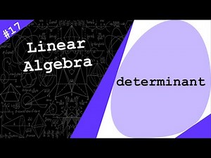 Determinant of a matrix | Linear Algebra #17