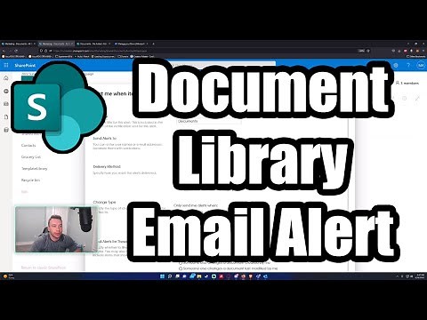 How to Set Up an Email Alert for Document Library Changes in Microsoft SharePoint | 2022 Tutorial