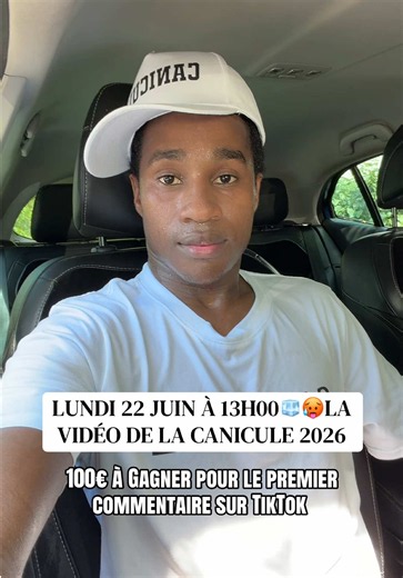 La vidéo de la Canicule 2026 avec le gros glaçon c’est demain lundi 22 juin à 13h00 (heure de Paris) ABONNEZ-VOUS POUR NE RIEN RATER 👉 100€ à gagner pour le premier commentaire de vidéo de la canicule 2026. #po#pourtoia#caniculel#glaçon