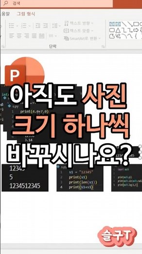 파워포인트에서 사진 크기 동일하게 일괄 변경하기 #파워포인트 #실무 #꿀팁