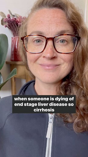 End stage liver disease or cirrhosis and esophageal varices. Why does the hospice nurse recommend dark towels nearby? #cirrhosis #liverdisease #hospice #hospicenurse #deathdoula #palliativecare #learnonline #endoflife #nurse #physician | Death.Care.Coach