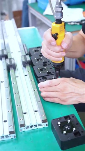 Assembly Live - Ball Screw Actuator Linear Motion Dual Rails Double Guides #electricmotor #factory