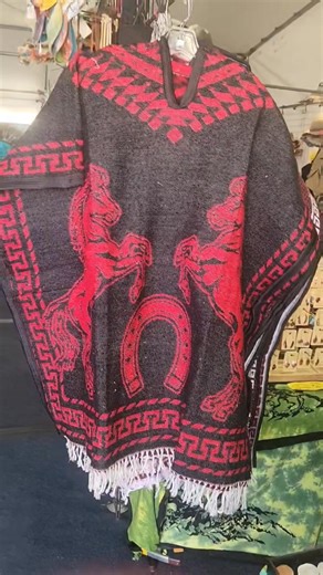 🔥 Heavy-duty Mexican ponchos 🔥 These are the warmer, thicker versions — substantial weight with bold traditional-inspired designs, fringe detail, and serious presence. Perfect for cool desert nights, travel, or layering over anything. 💲 $49.95 Limited pieces available. | Serene's Fashions