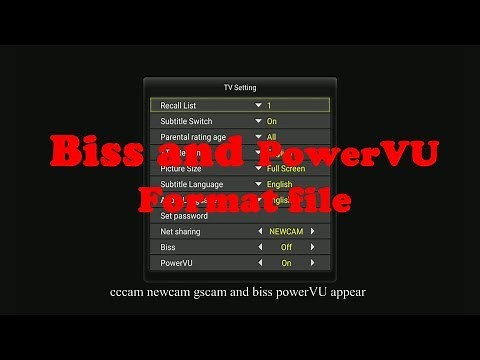 How to set up Biss and powervu keys on your tv box with format file