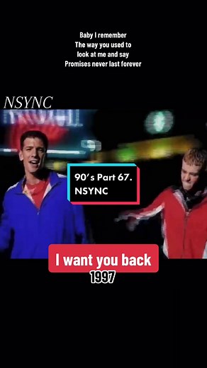 NSYNC - I want you back #lyricsvideo #throwbacks #backtothe90s #boybandtiktok #popmusic #iconicpopculture