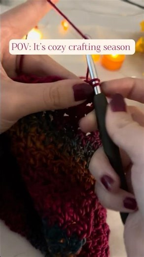 Fall Crochet Vibes 🧶✨ #crocheting #cozy #hobbies
